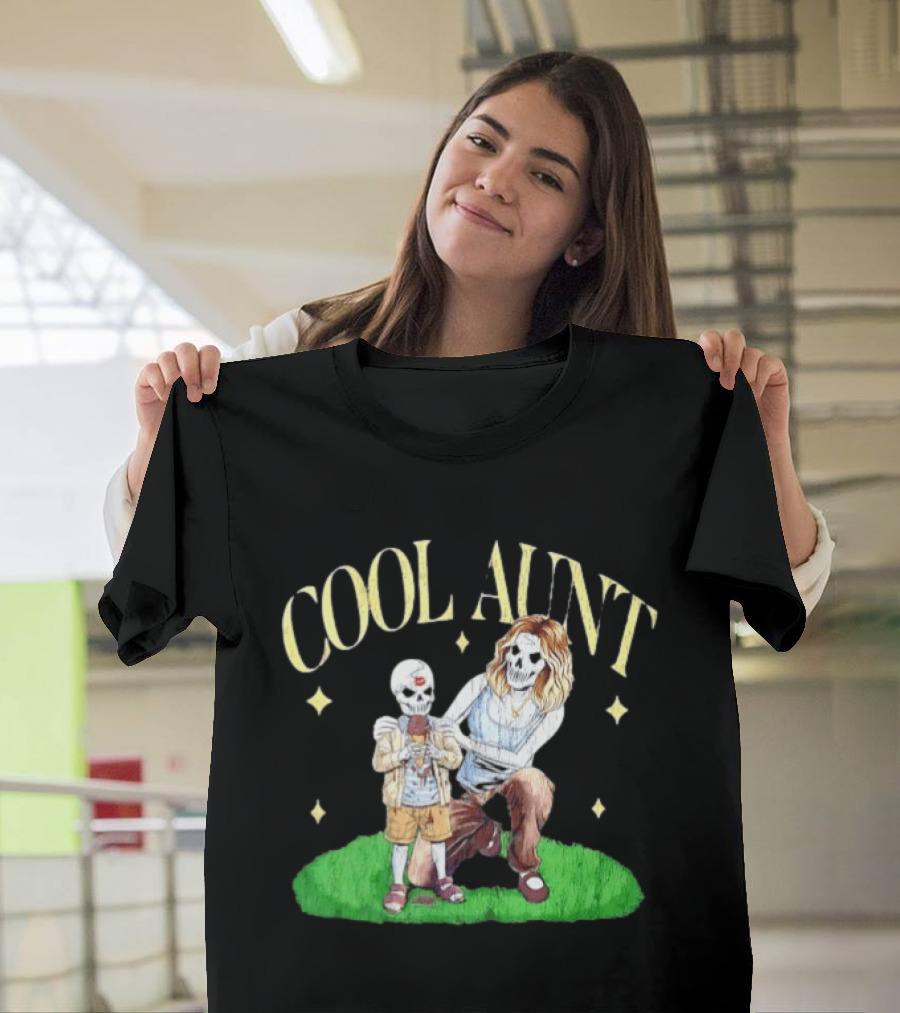 Cool Aunt Skeleton Family Halloween Fun T-Shirt