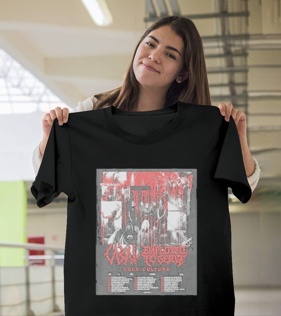 Employed To Serve Cabal Cold Culture UK European Tour 2026 Cities List November 11th To December 5th T-Shirt