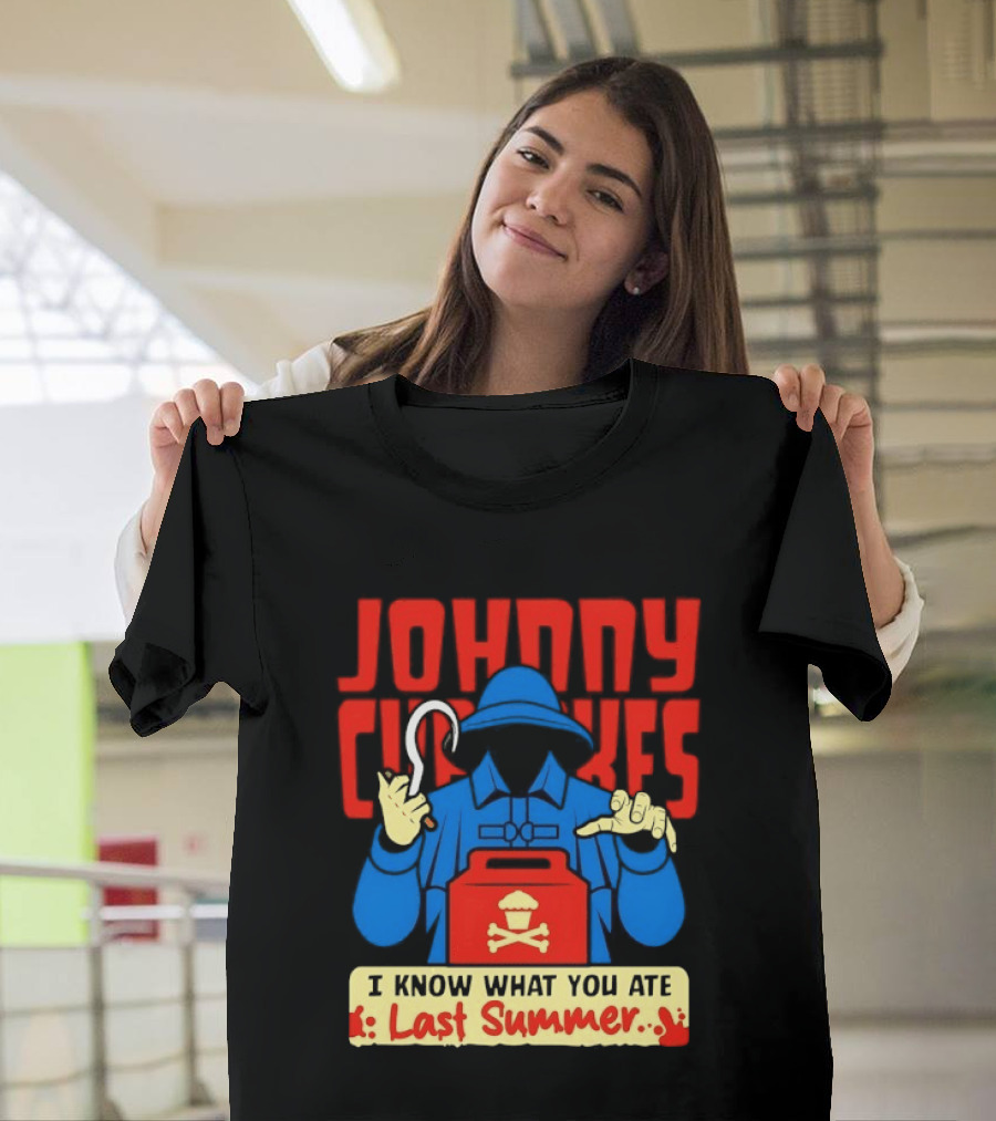 Johnny Cupcakes I Know What You Ate Last Summer Fisherman Cupcake Crossbones T-Shirt