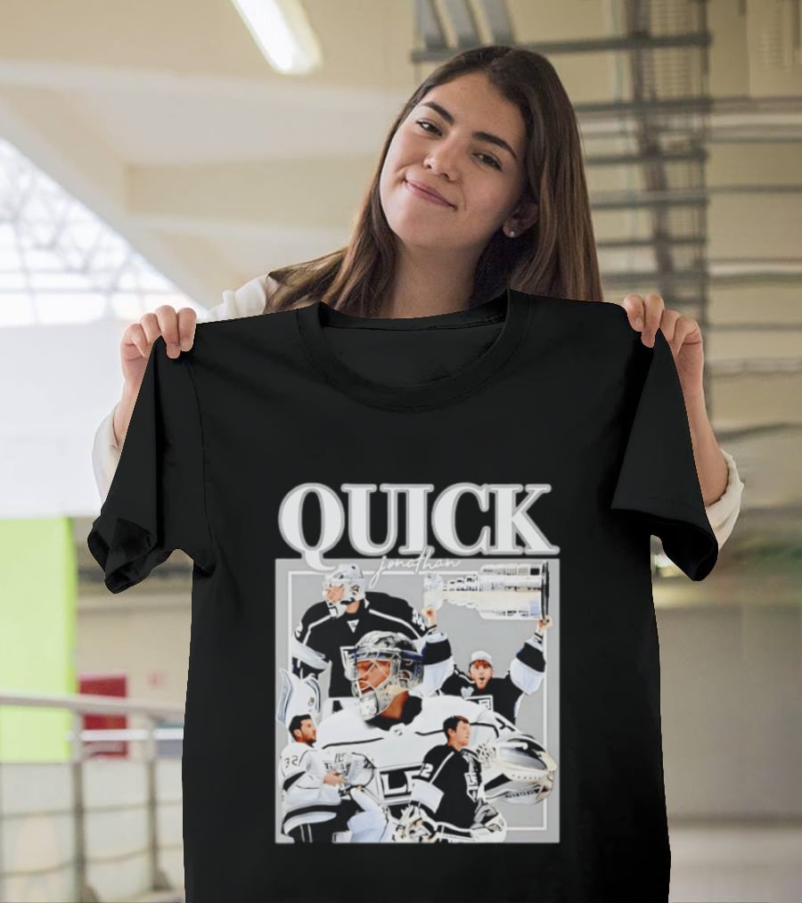 Quick Jonathan Los Angeles Kings Stanley Cup Victory Montage T-Shirt