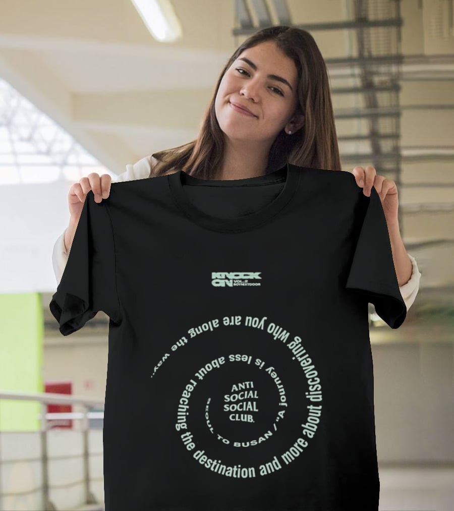 Knock On Vol 2 Anti Social Social Club Busan Journey Discovery T-Shirt