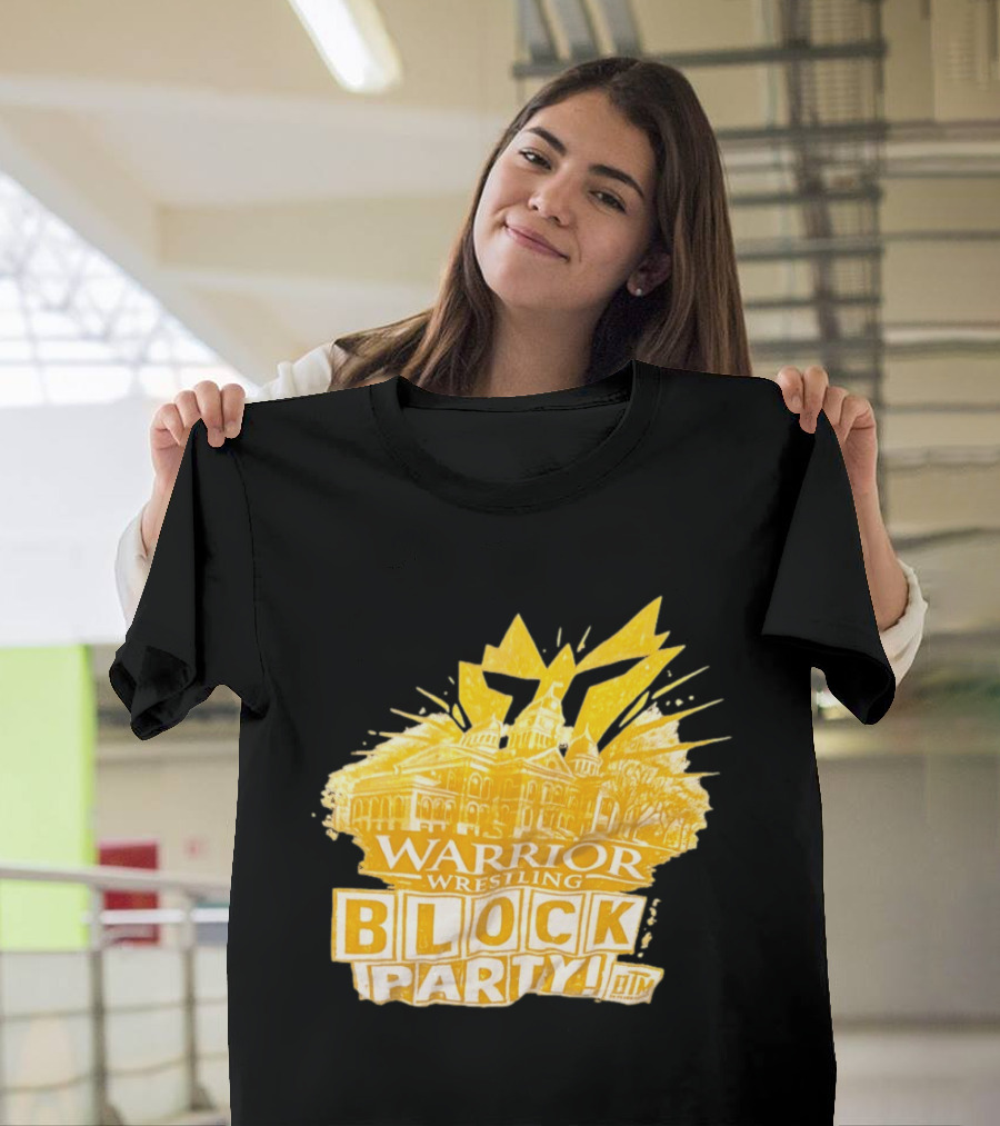 Warrior Wrestling Block Party BTM Yellow Graffiti Explosion T-Shirt