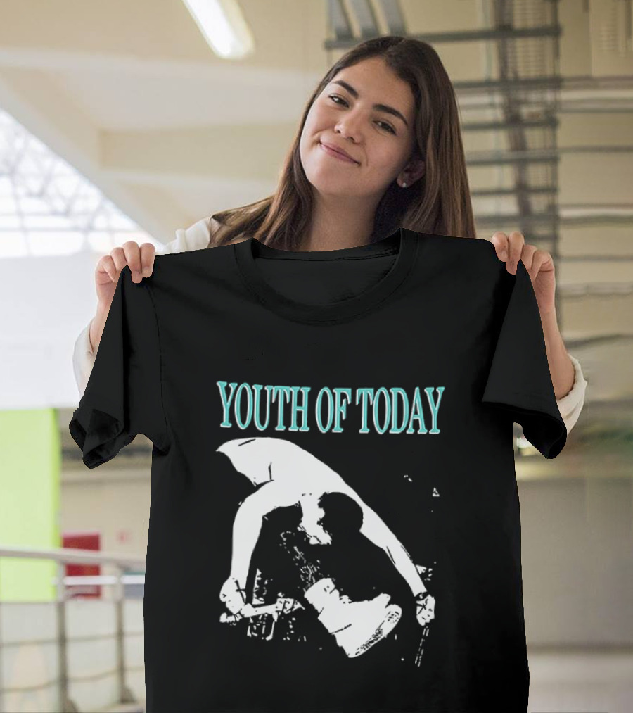 Youth Of Today Physically Strong Morally Straight Positive Youth 2 Sided Band Merch T-Shirt