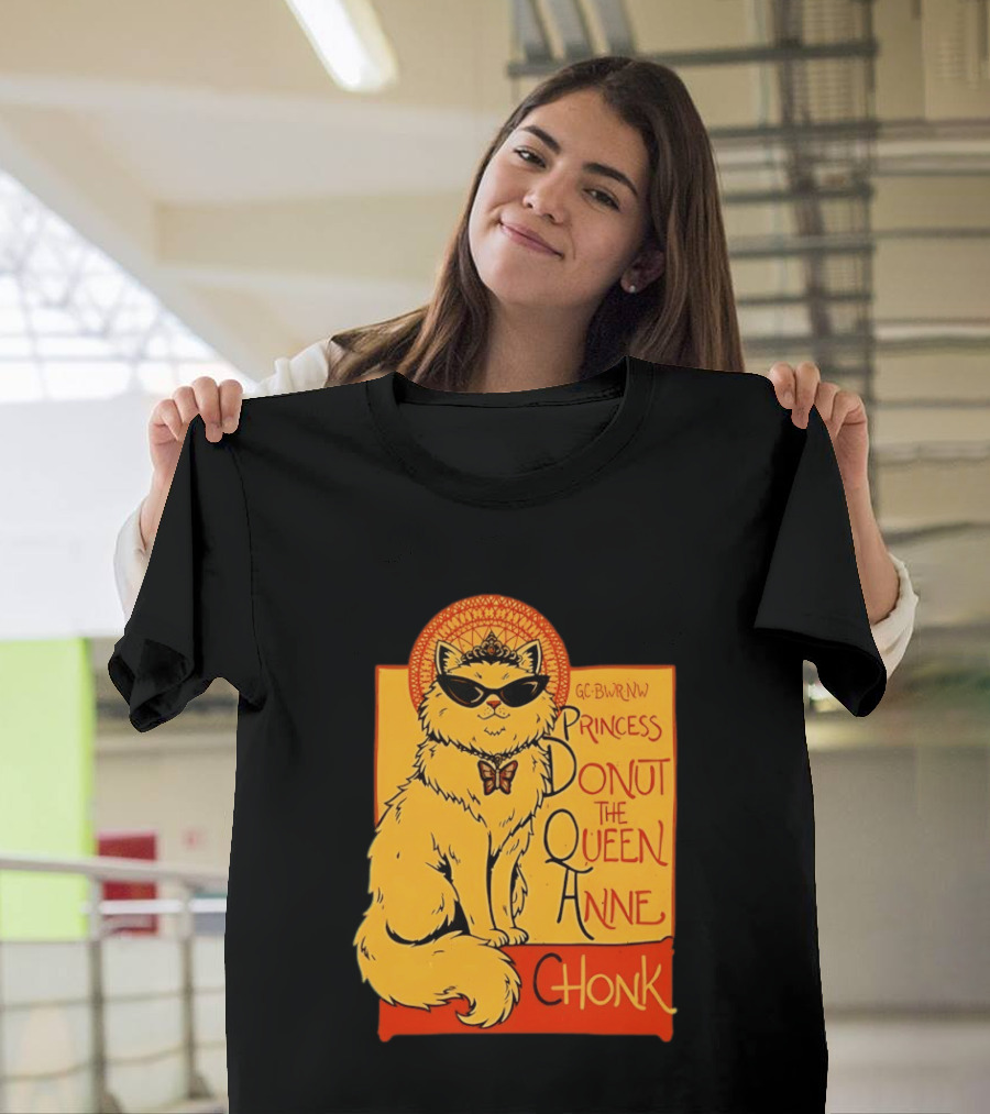 Princess Donut The Queen Anne Chonk Dungeon Crawler Carl Cat T-Shirt