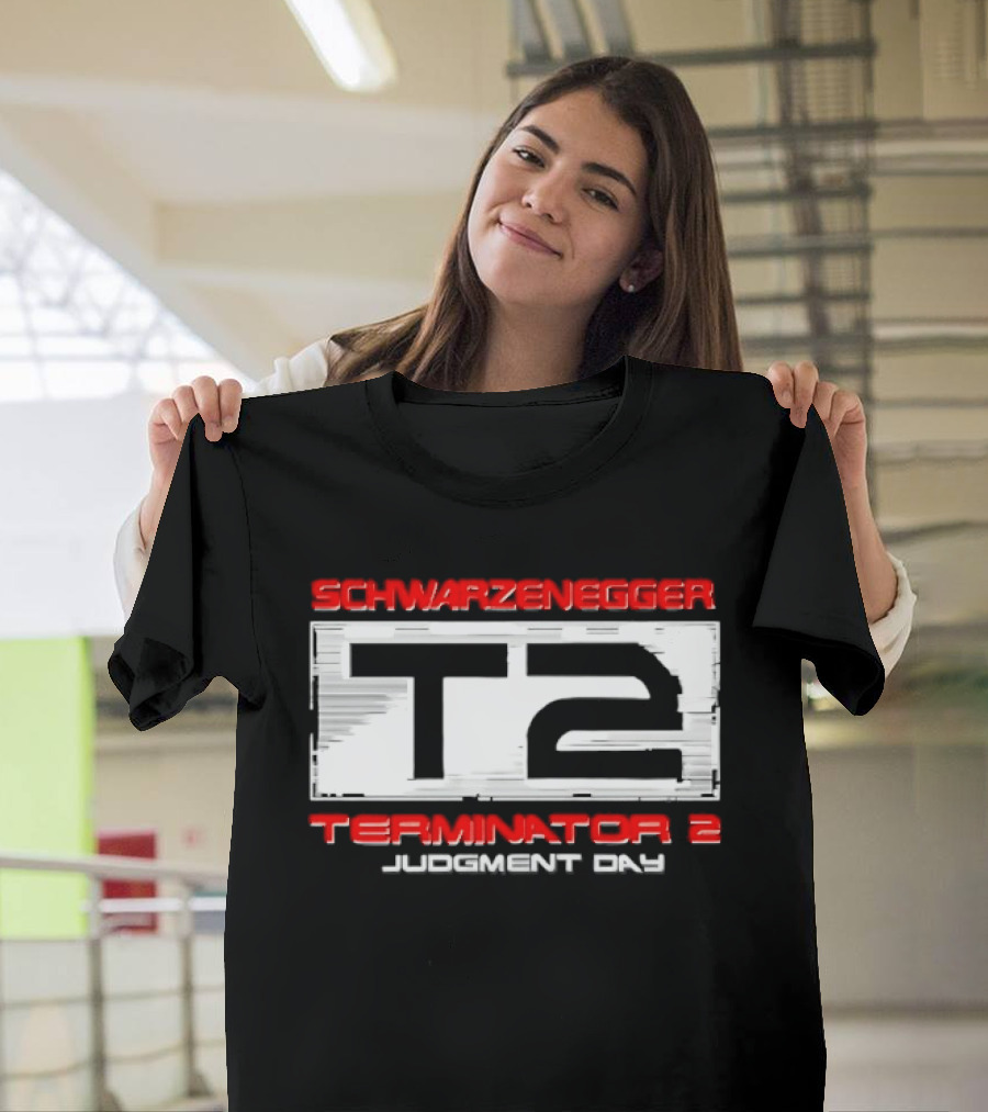 Schwarzenegger T2 Terminator 2 Judgment Day T-Shirt
