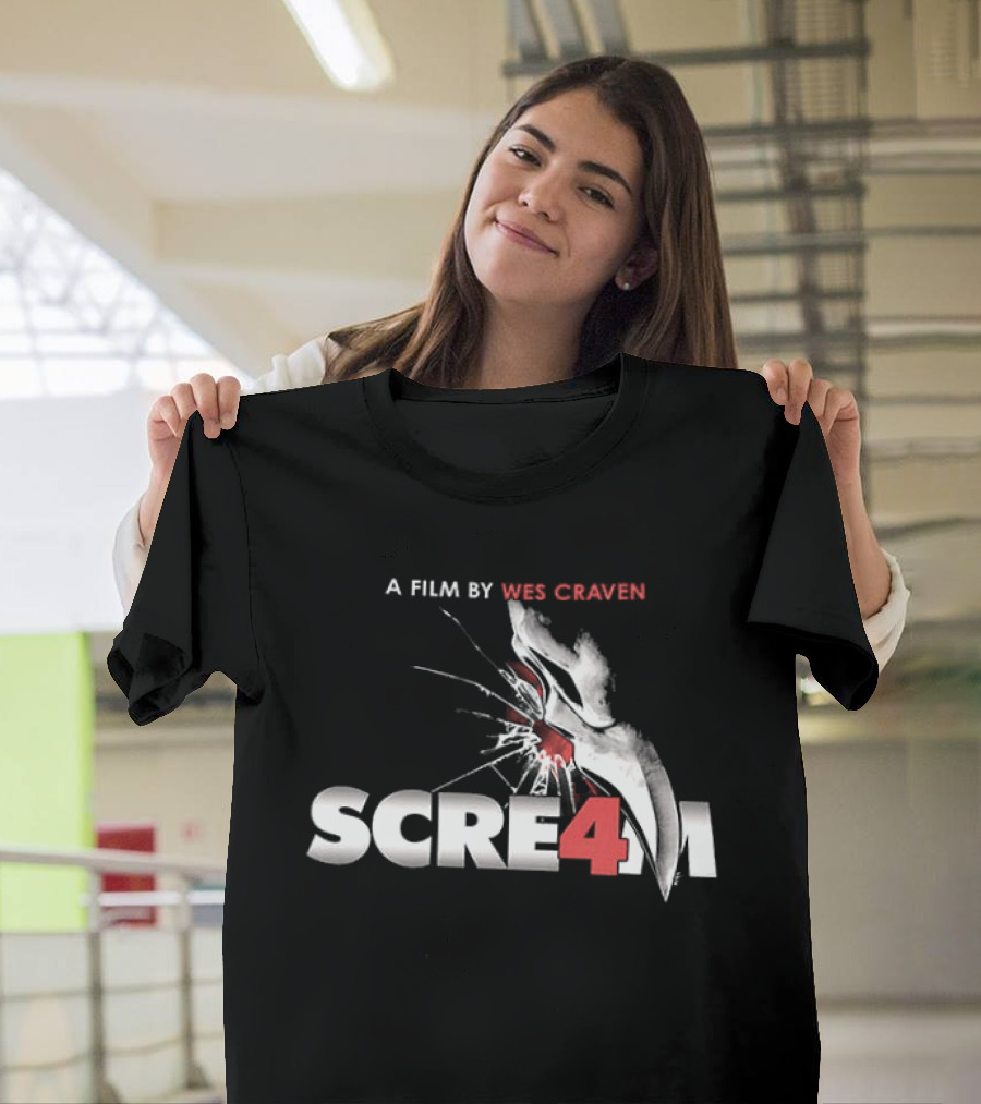 A Film By Wes Craven Scream 4 New Decade New Rules T-Shirt