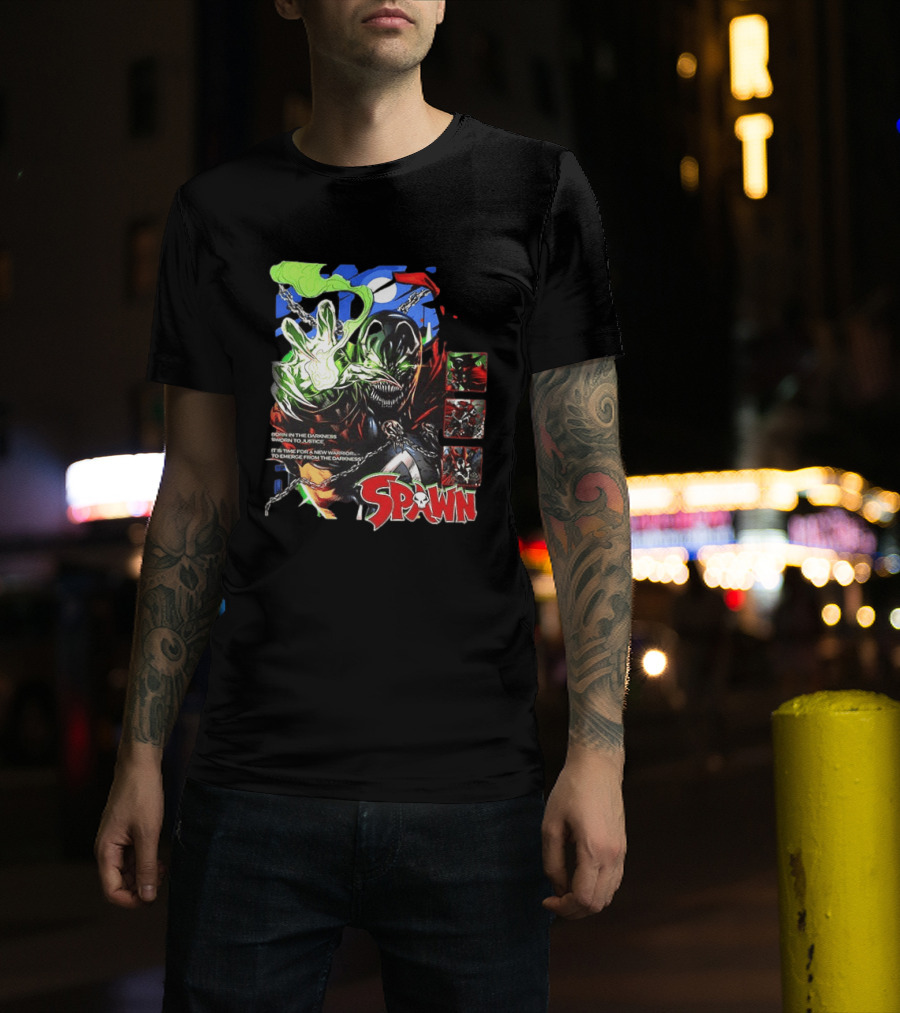 Spawn Born In The Darkness Sworn To Justice New Warrior Emerges T-Shirt