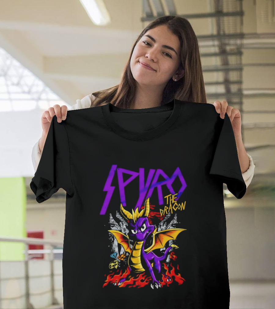 Spyro The Dragon Purple Fire Adventure T-Shirt