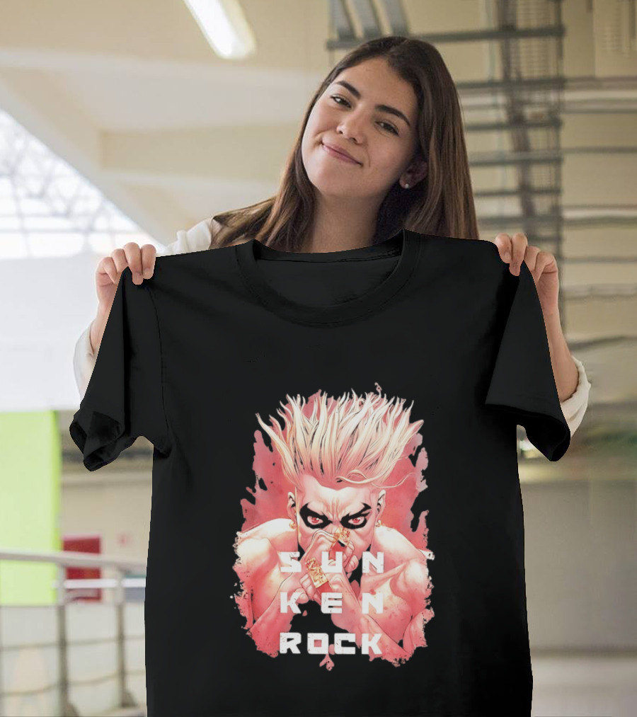 Sun Ken Rock Ken Kitano Manga Boichi Anime Intense Look T-Shirt