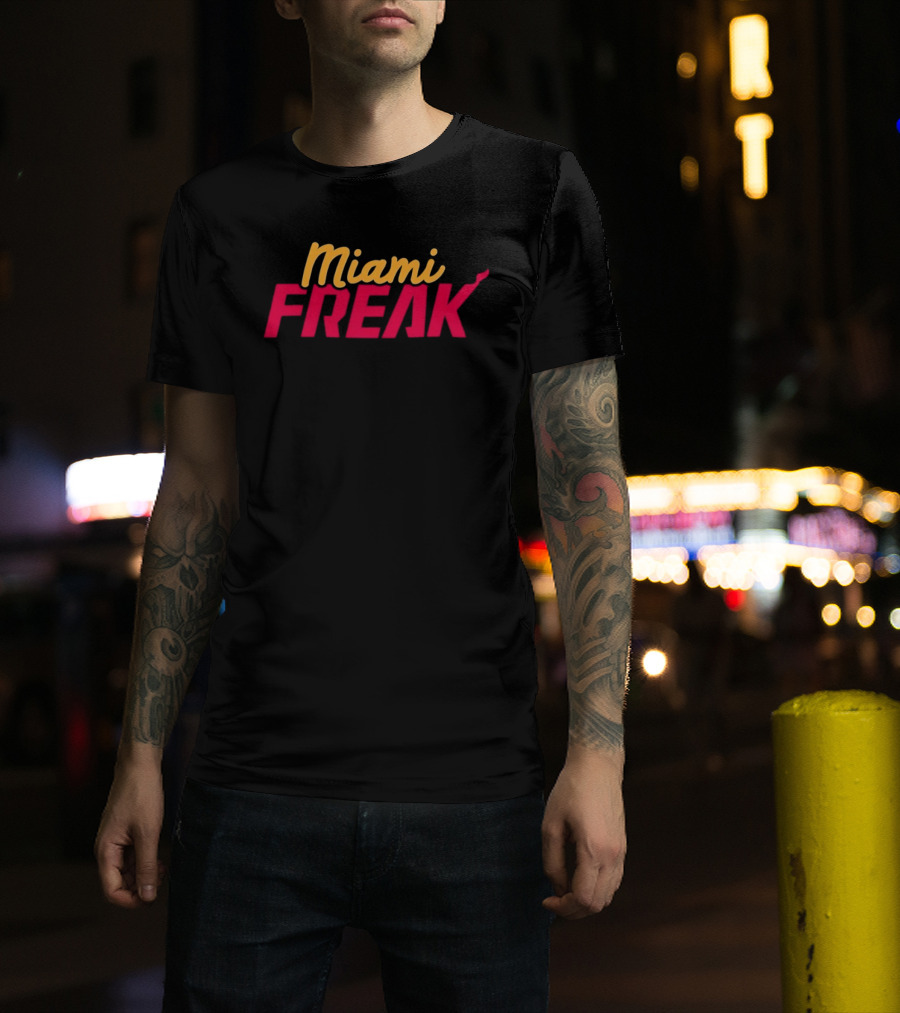 Miami Freak Miami Vice Aesthetic Retro Vibes T-Shirt