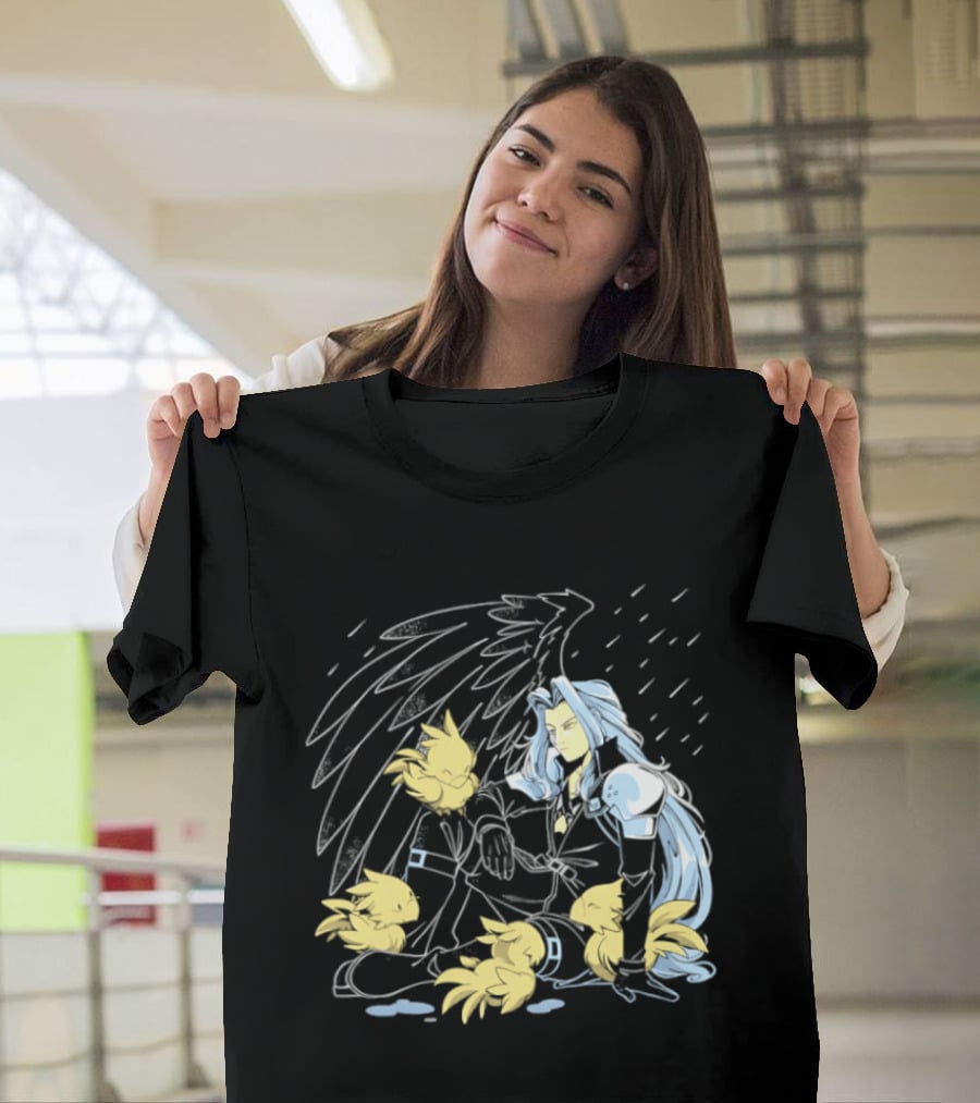 One Wing Bird Lover Chocobo Final Fantasy Fan T-Shirt
