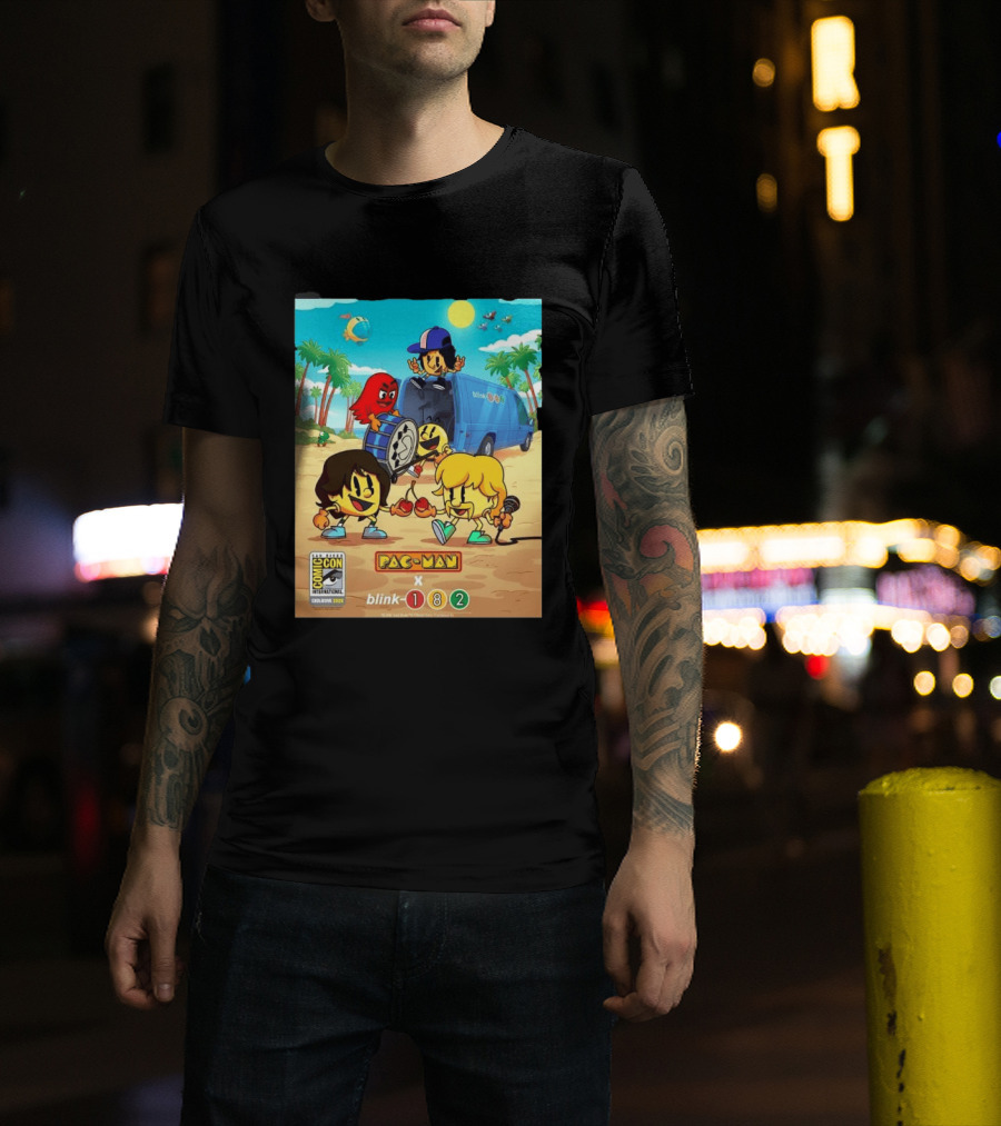 Comic Con San Diego Exclusive 2026 Blink 182 X Pac Man July 23 26 Home Decor T-Shirt