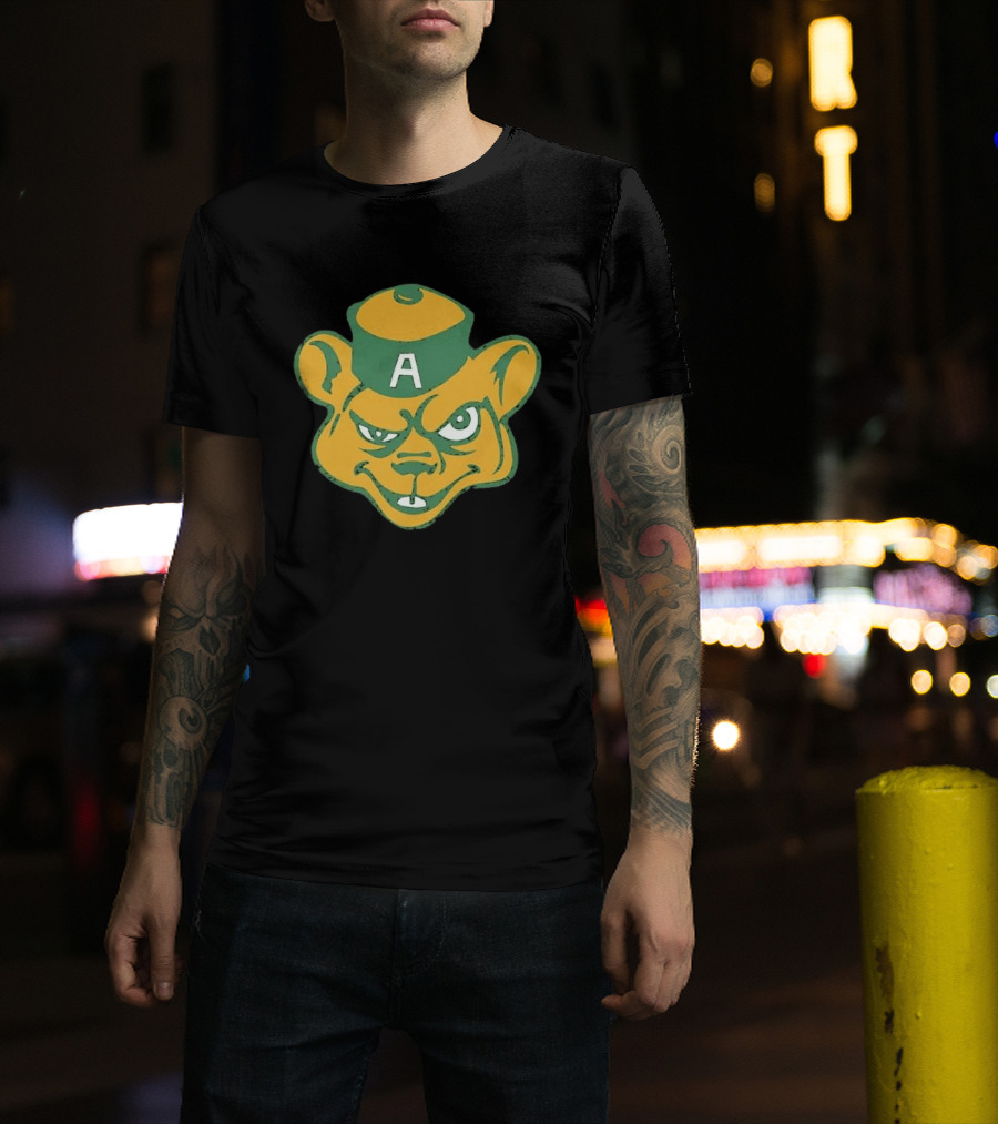 Angry Bear A Logo Vintage Cartoon T-Shirt