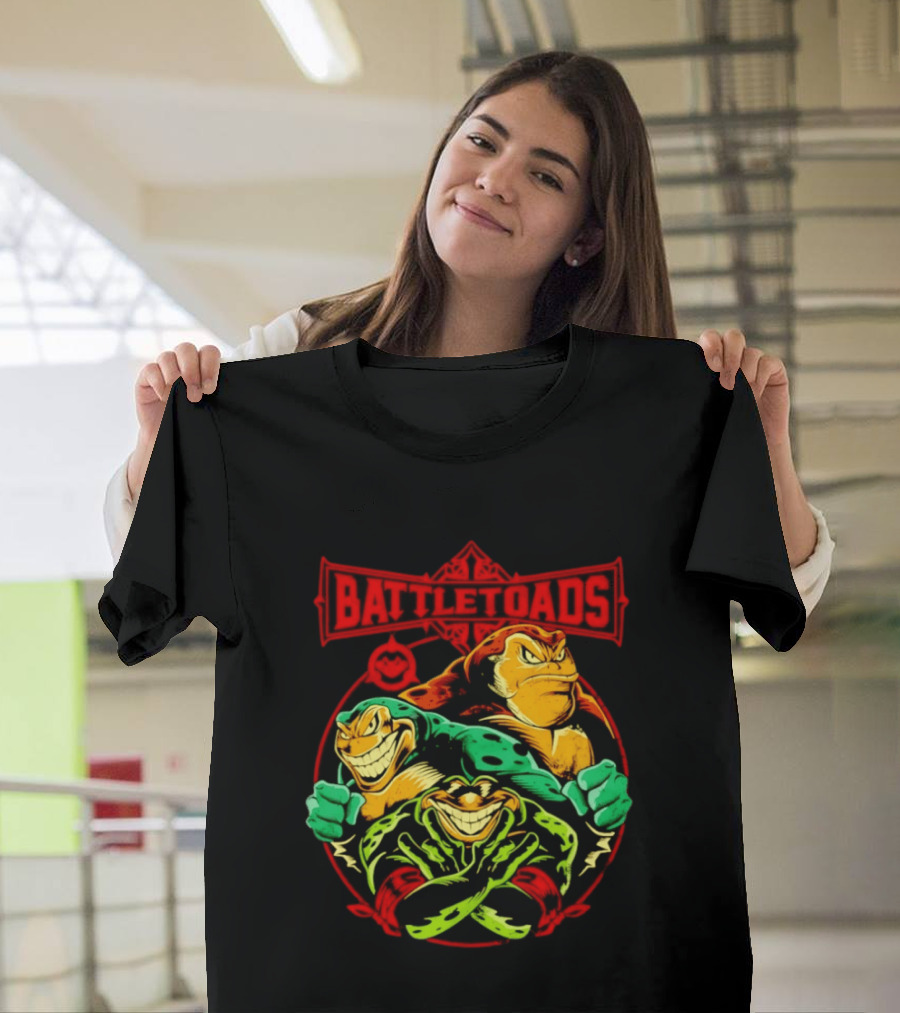 Battletoads Trio Rash Zitz Pimple Retro Gaming Legends T-Shirt