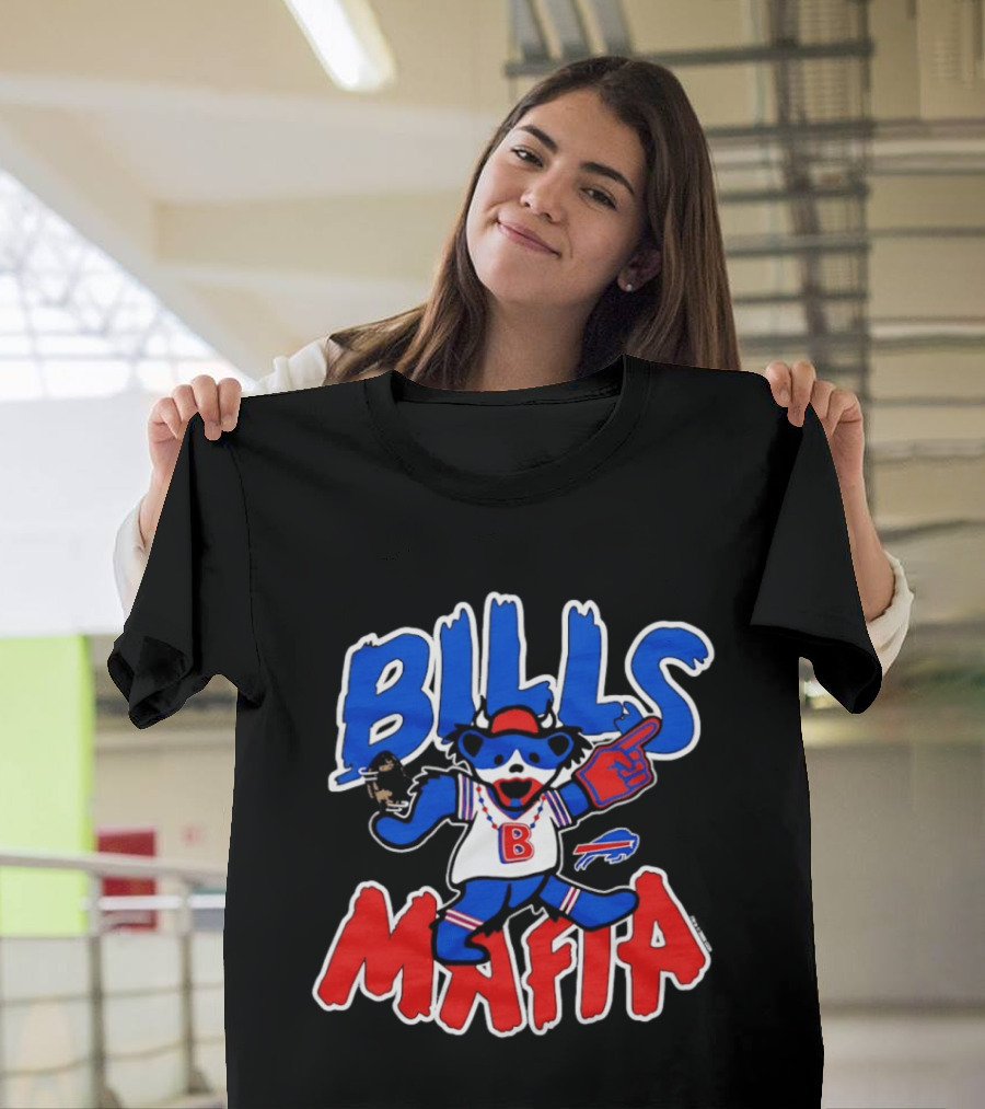 Buffalo Bills Mafia Grateful Dead Bear BILLS MAFIA T-Shirt