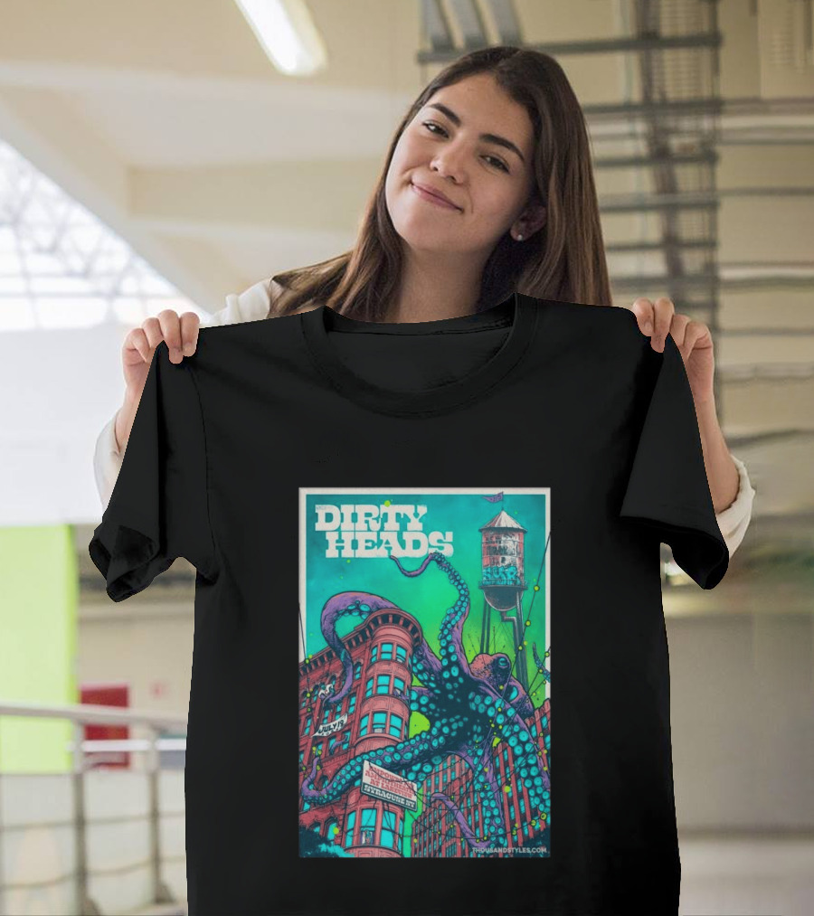 Dirty Heads Live At Syracuse Amphitheater July 19 2026 Octopus T-Shirt