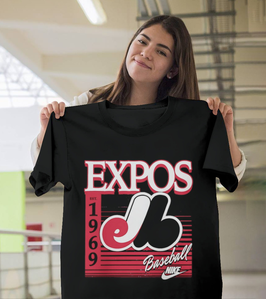 Expos Est 1969 Montreal Baseball Nike T-Shirt