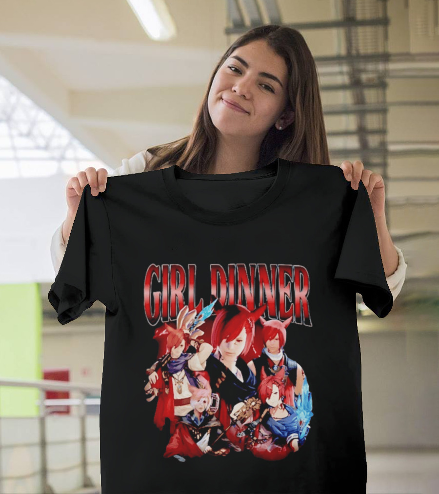 Girl Dinner Anime Character Compilation T-Shirt