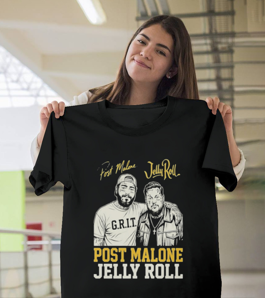 Post Malone Jelly Roll G.R.I.T Collaboration T-Shirt