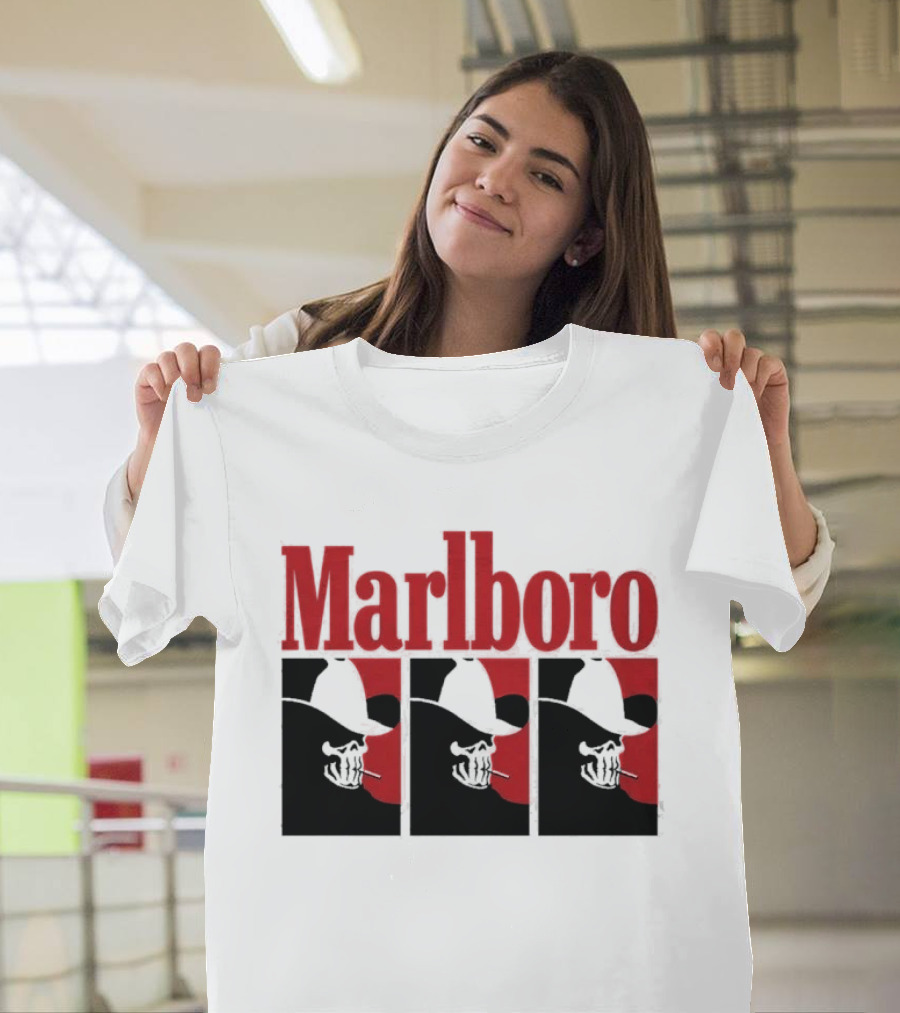 Warren Lotas Marlboro Red Triple Frame Cowboy Aesthetic T-Shirt