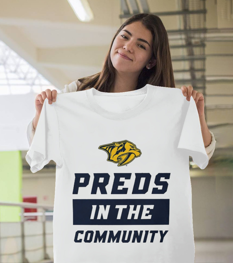 Nashville Predators 2026 Preds In The Community Initiative T-Shirt