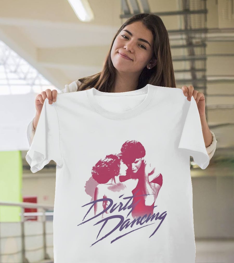 Dirty Dancing Patrick Swayze Jennifer Grey Romantic Lift Scene T-Shirt