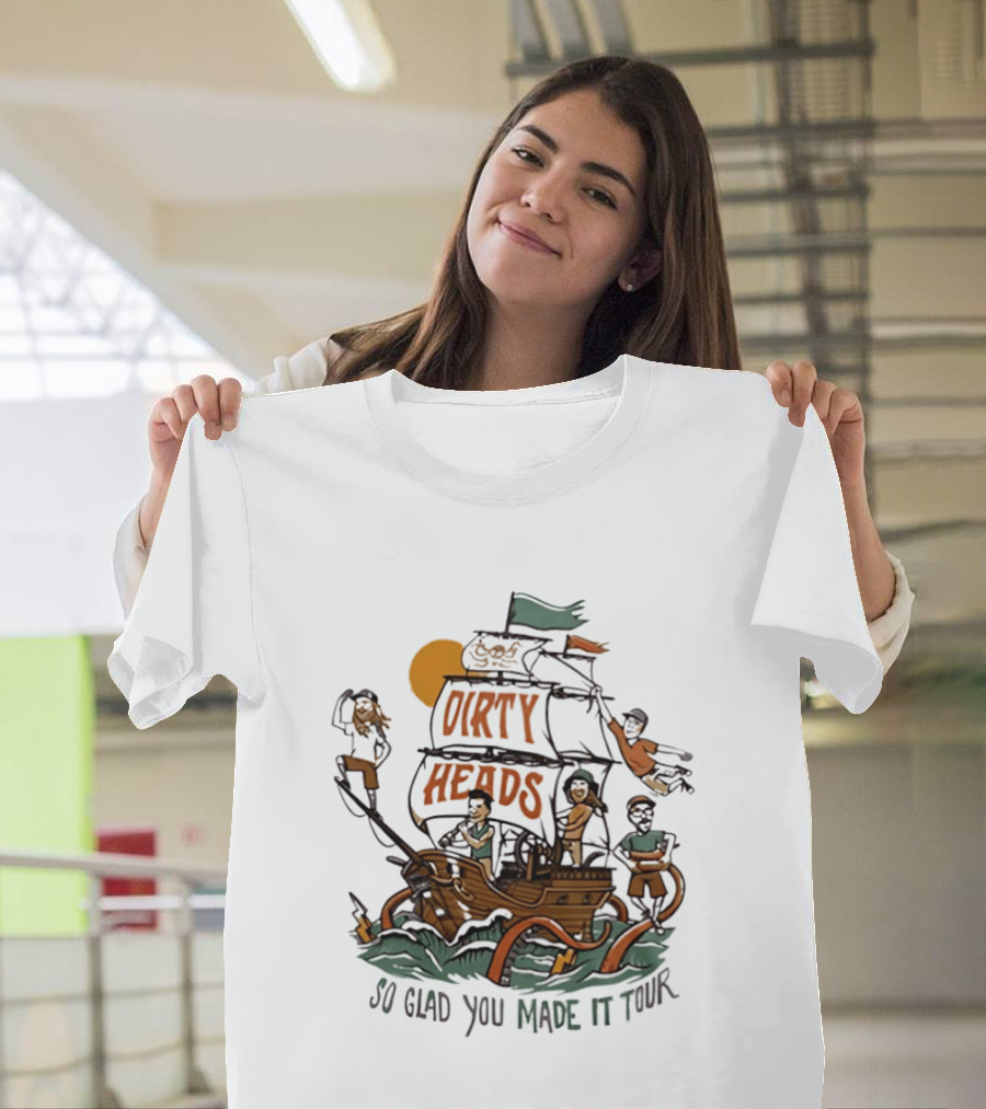 Dirty Heads So Glad You Made It Tour Pirate Ship Adventure T-Shirt