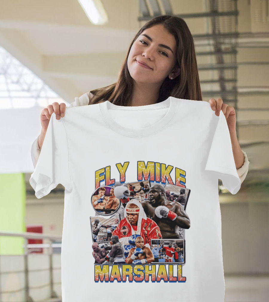 Fly Mike Marshall Boxing Heavyweight Boxer Gucci Kayo Giant Fighter Images T-Shirt