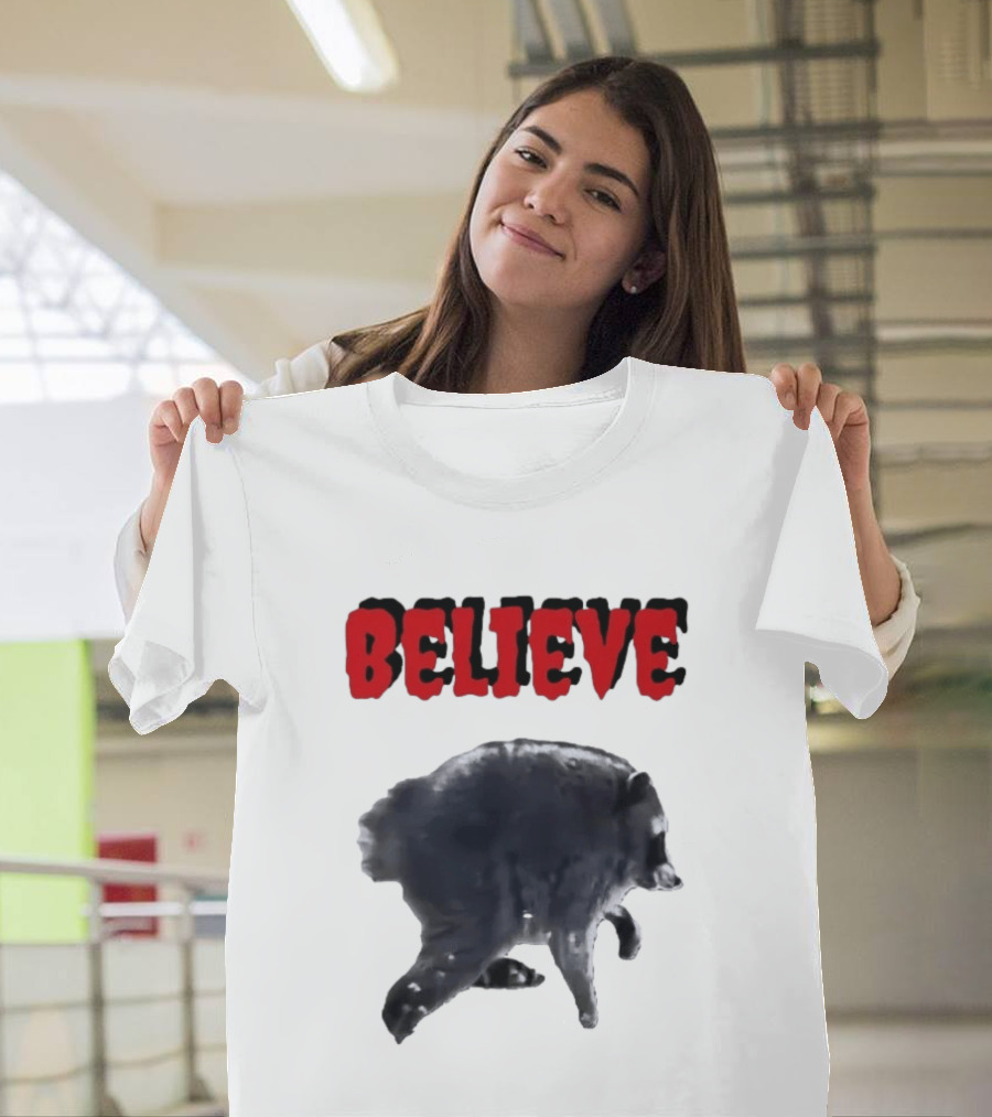 Jimothy Club Believe Raccoon T-Shirt