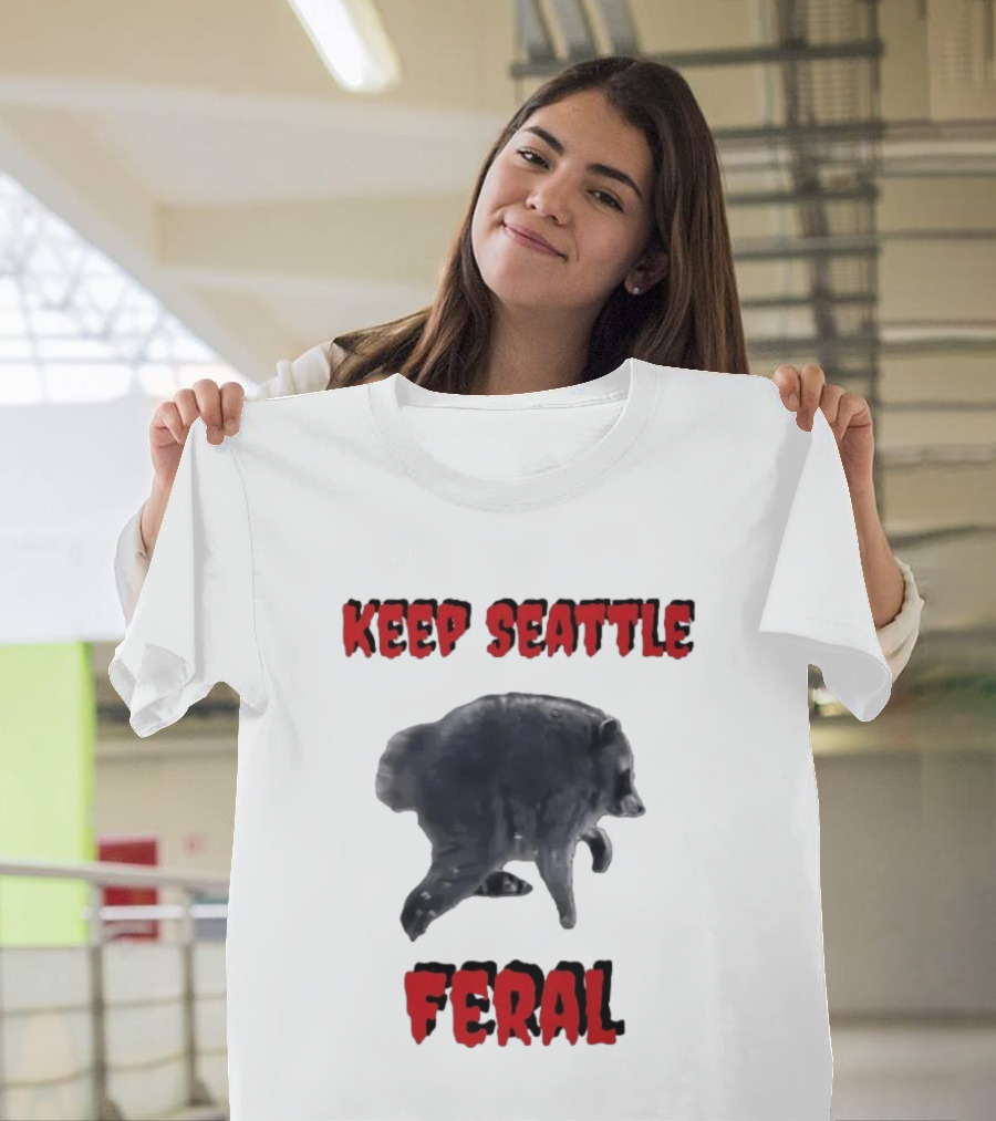 Jimothy Club Keep Seattle Feral Raccoon T-Shirt