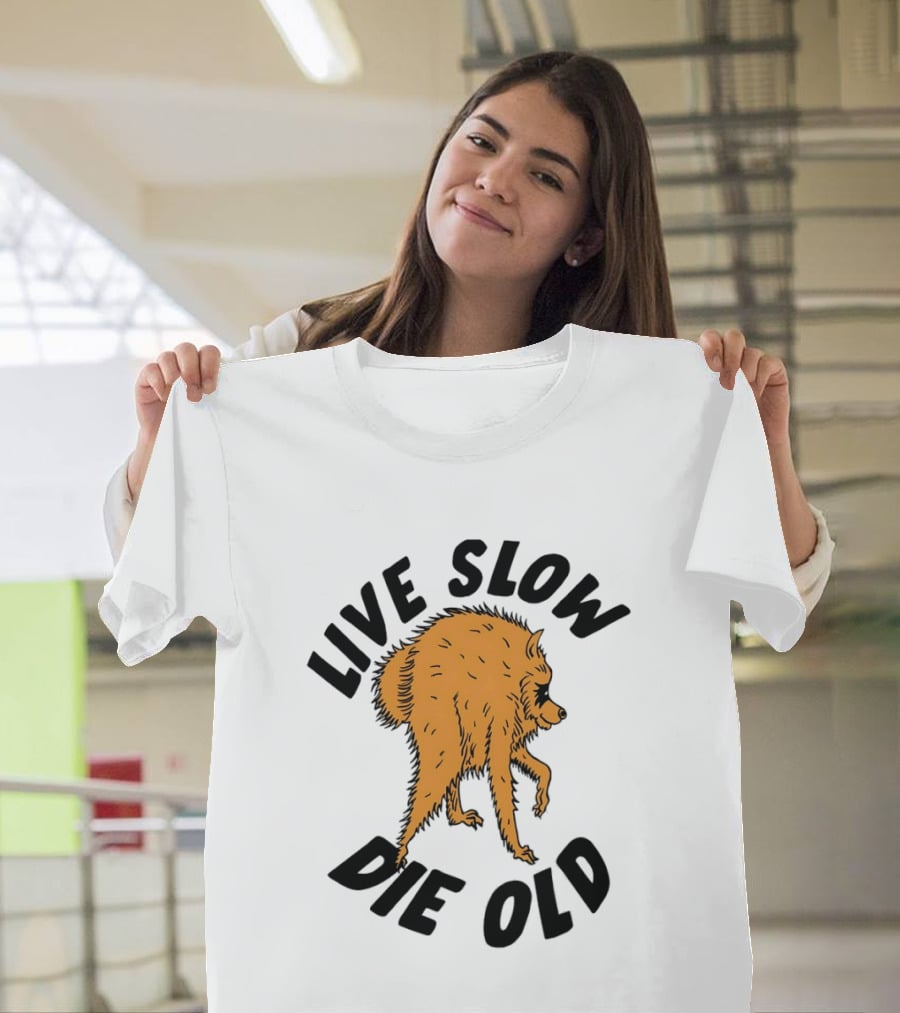 Live Slow Die Old Wolf T-Shirt