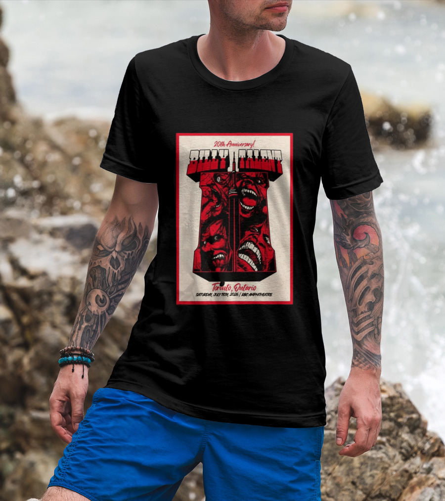 Billy Talent 20th Anniversary Toronto Ontario July 18 2026 T-Shirt