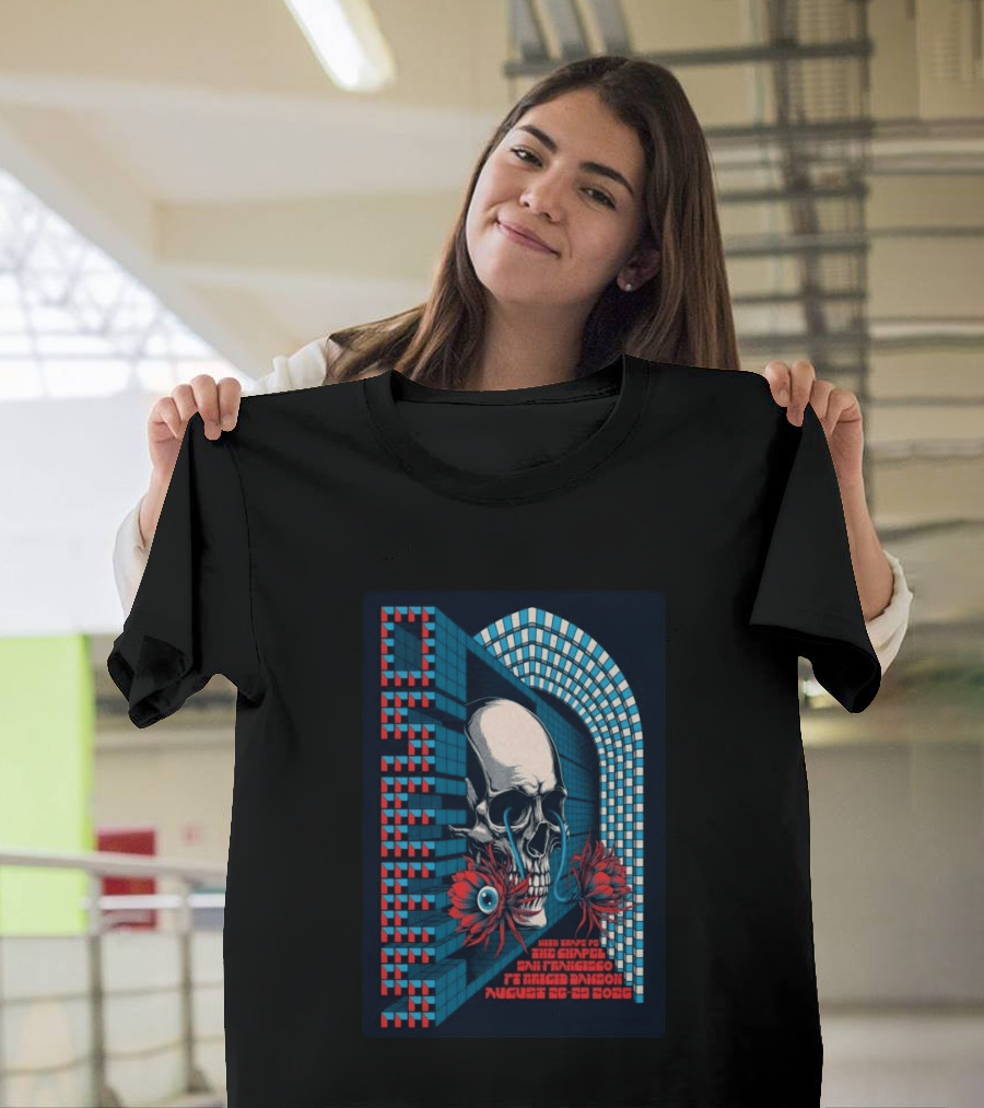 Osees Skull And Flowers August 26 29 2026 San Francisco Tour T-Shirt