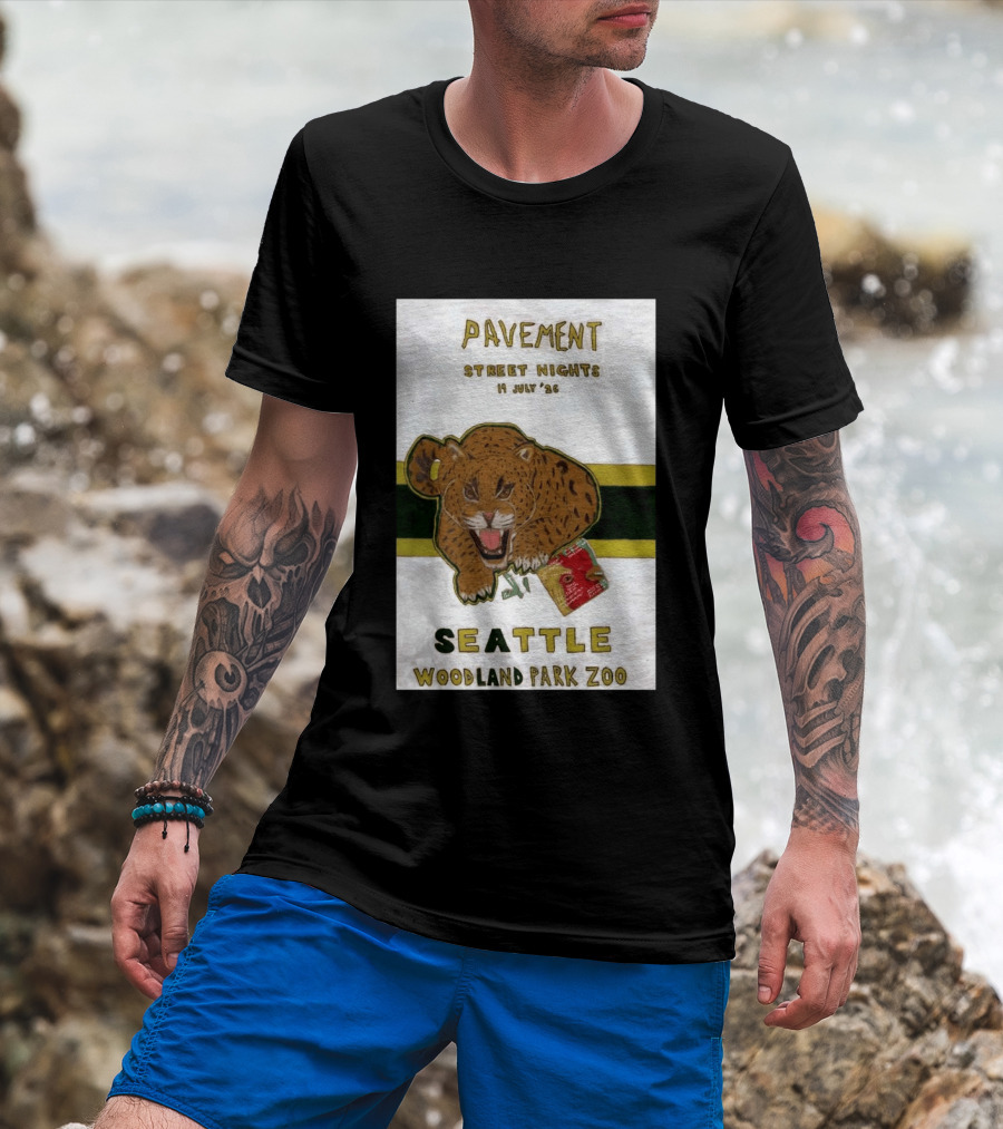 Pavement Street Nights Seattle Woodland Park Zoo July 19 2026 T-Shirt