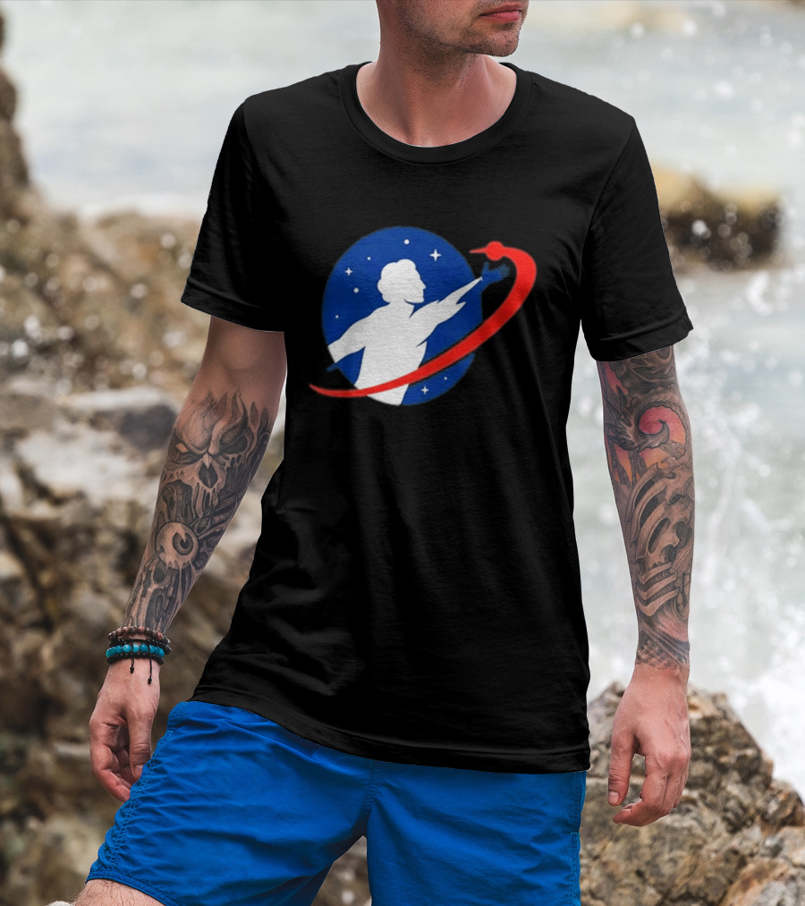 NASA Astronaut Space Exploration Promethean Action Patch T-Shirt