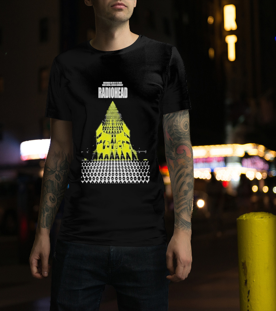 Radiohead Berlin 2025 Tour Dates Uber Arena Germany December 8 9 11 12 T-Shirt