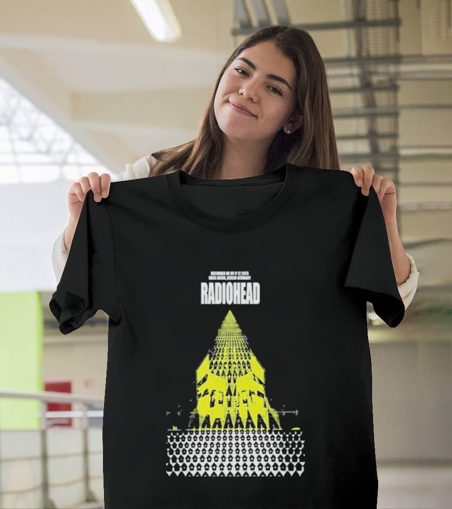 Radiohead Berlin 2025 Tour Dates Uber Arena Germany December 8 9 11 12 T-Shirt