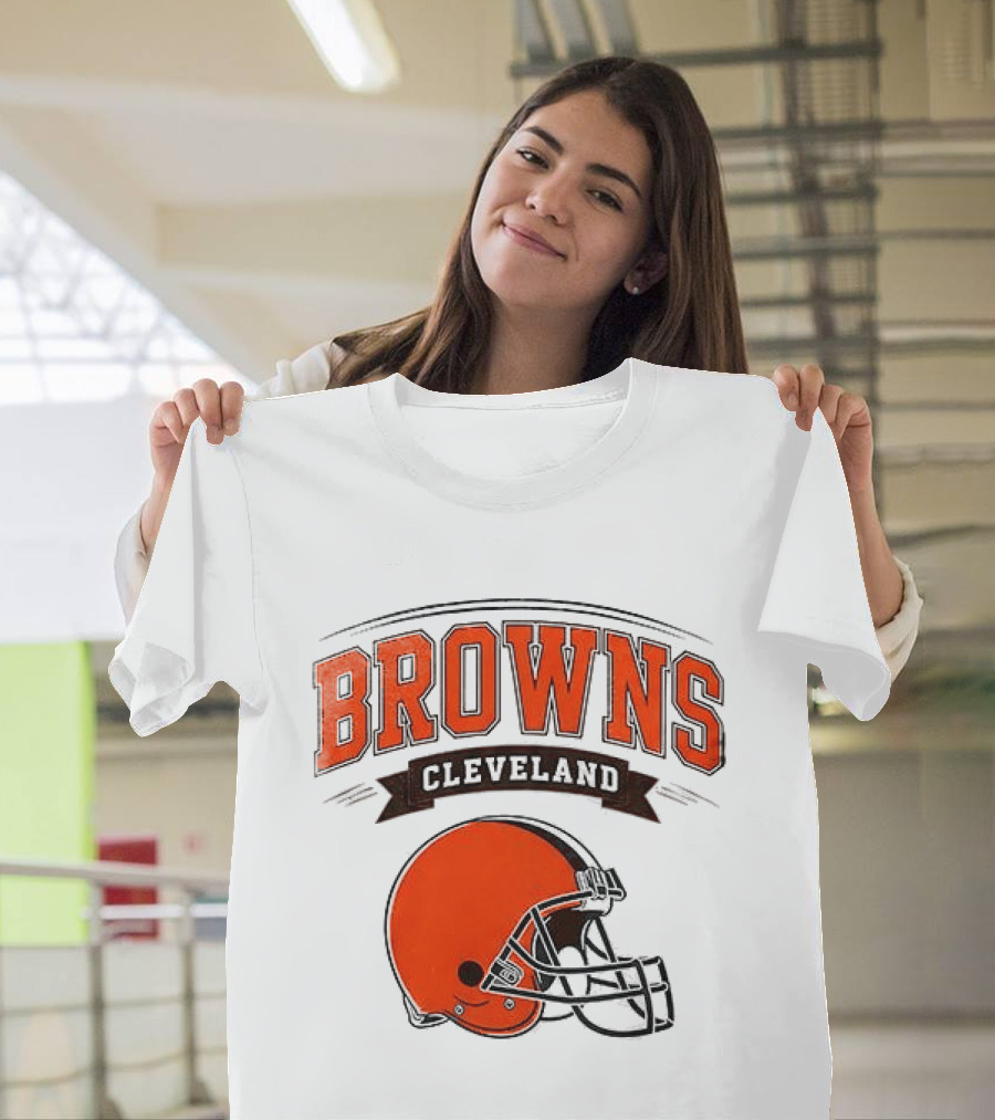 Cleveland Browns Ghostface Running Football Collaboration T-Shirt