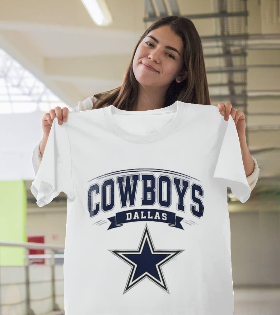Dallas Cowboys Ghostface Running Football Collaboration Star T-Shirt