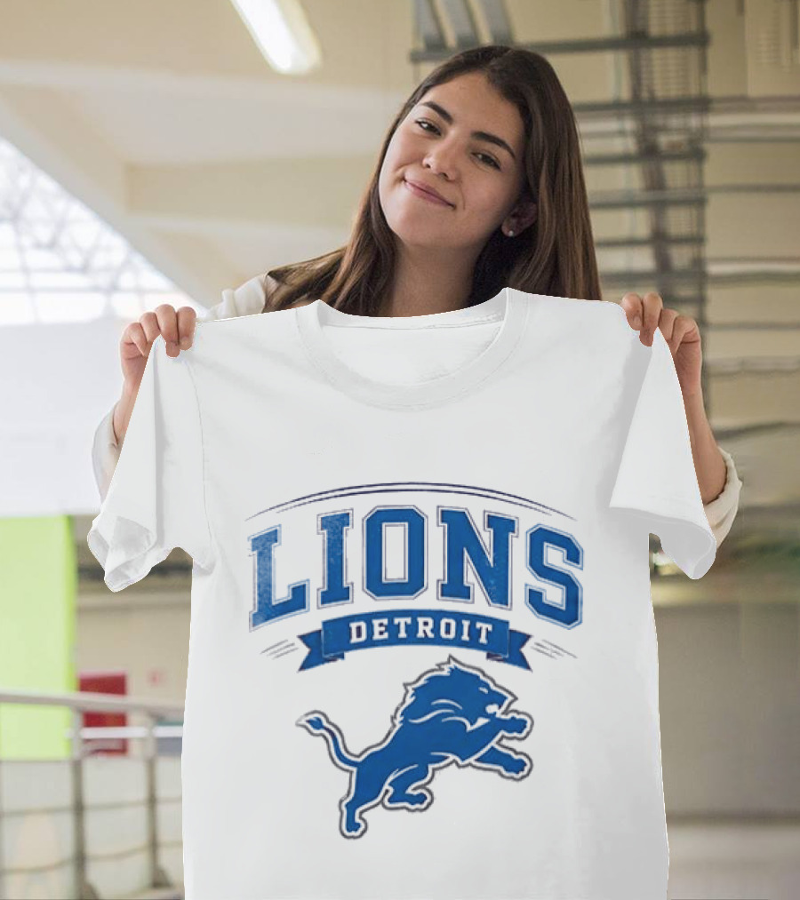 Detroit Lions Ghostface Running Football Fusion T-Shirt