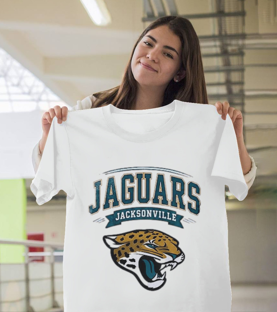 Jacksonville Jaguars Ghostface Running Football Sports Collaboration T-Shirt
