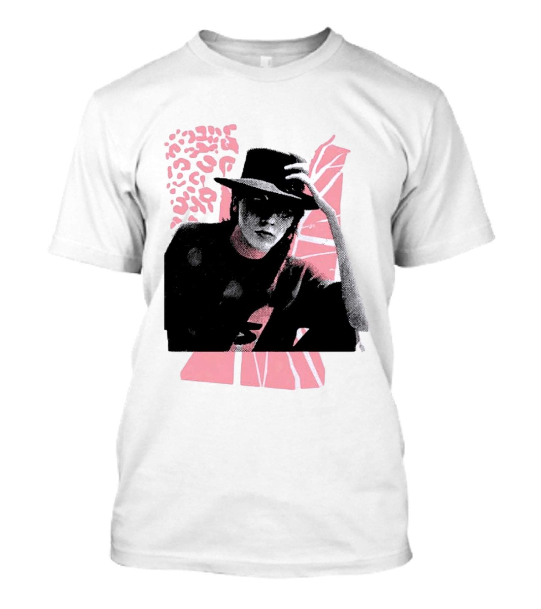 John Taylor Punk Masters Retro Style Hat And Femme Collage T-Shirt