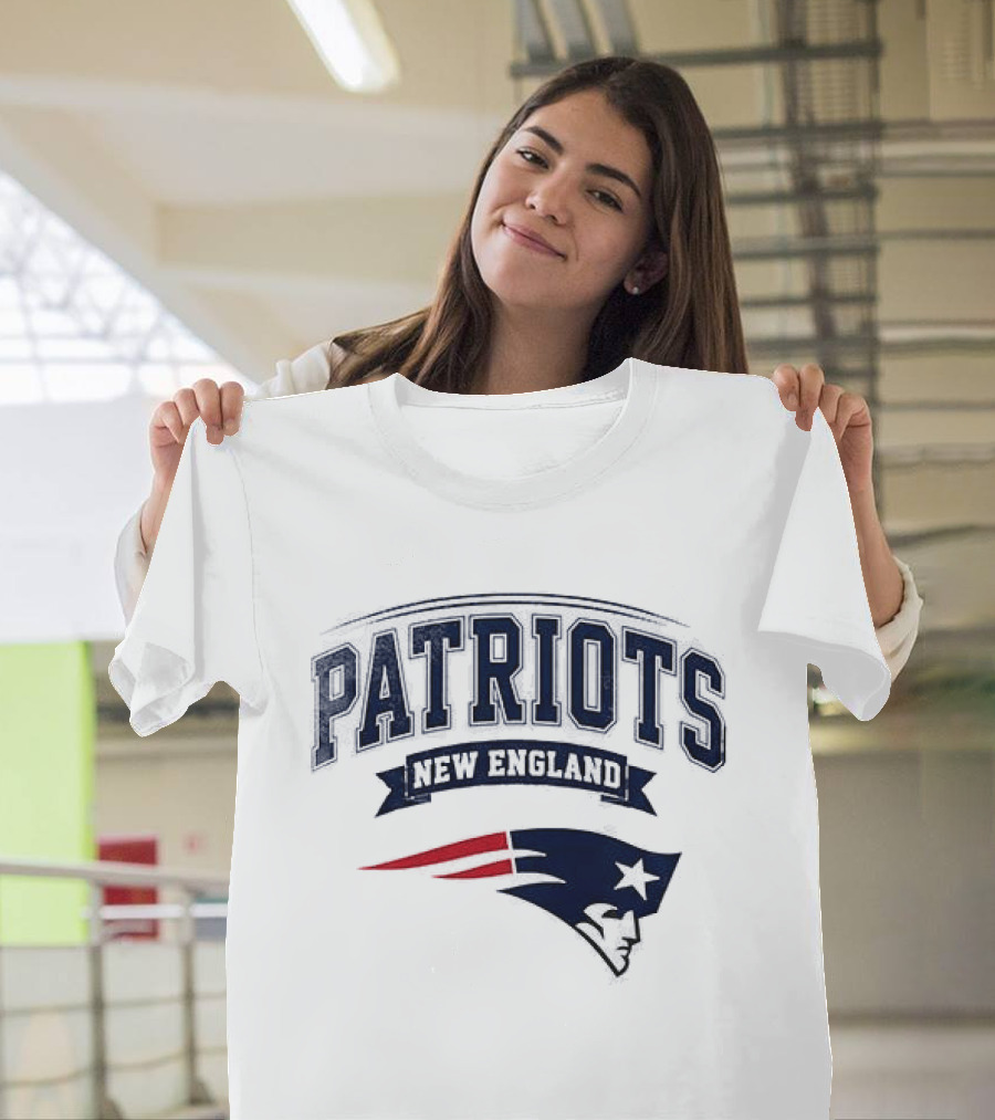 New England Patriots Ghostface Running Football NFL T-Shirt