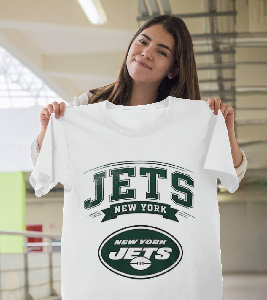 New York Jets Ghostface Running Football Collaboration T-Shirt
