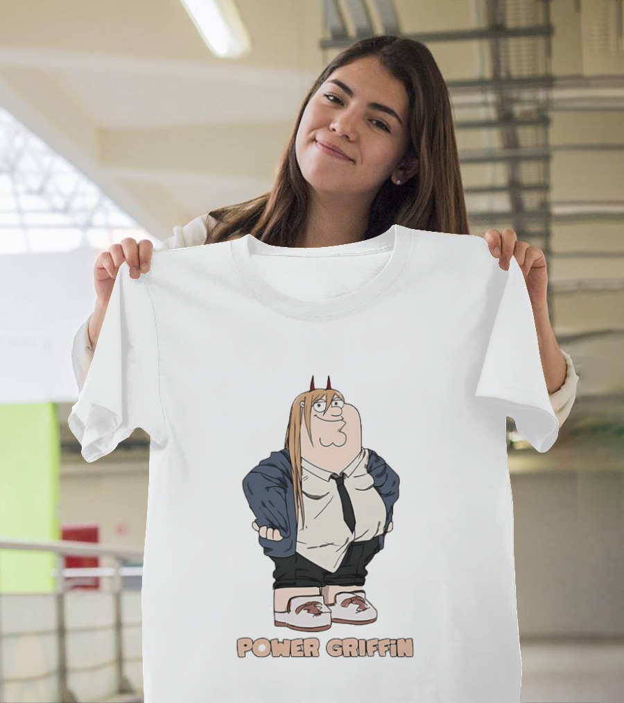 Power Griffin Chainsaw Man X Peter Griffin T-Shirt