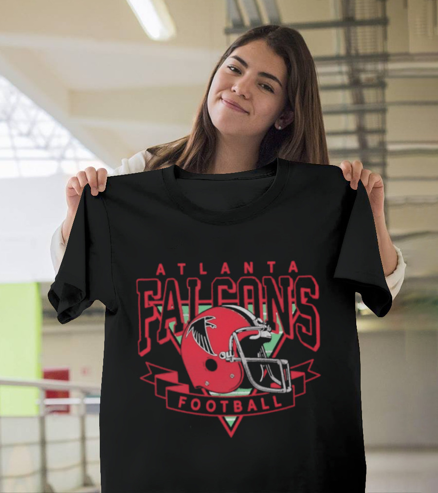 Atlanta Falcons Football Helmet Falcons Football T-Shirt