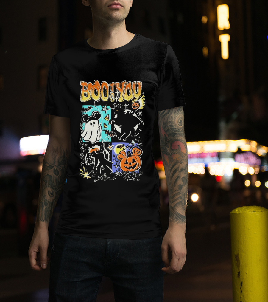 Boo To You Ghost And Pumpkin Halloween Fun T-Shirt