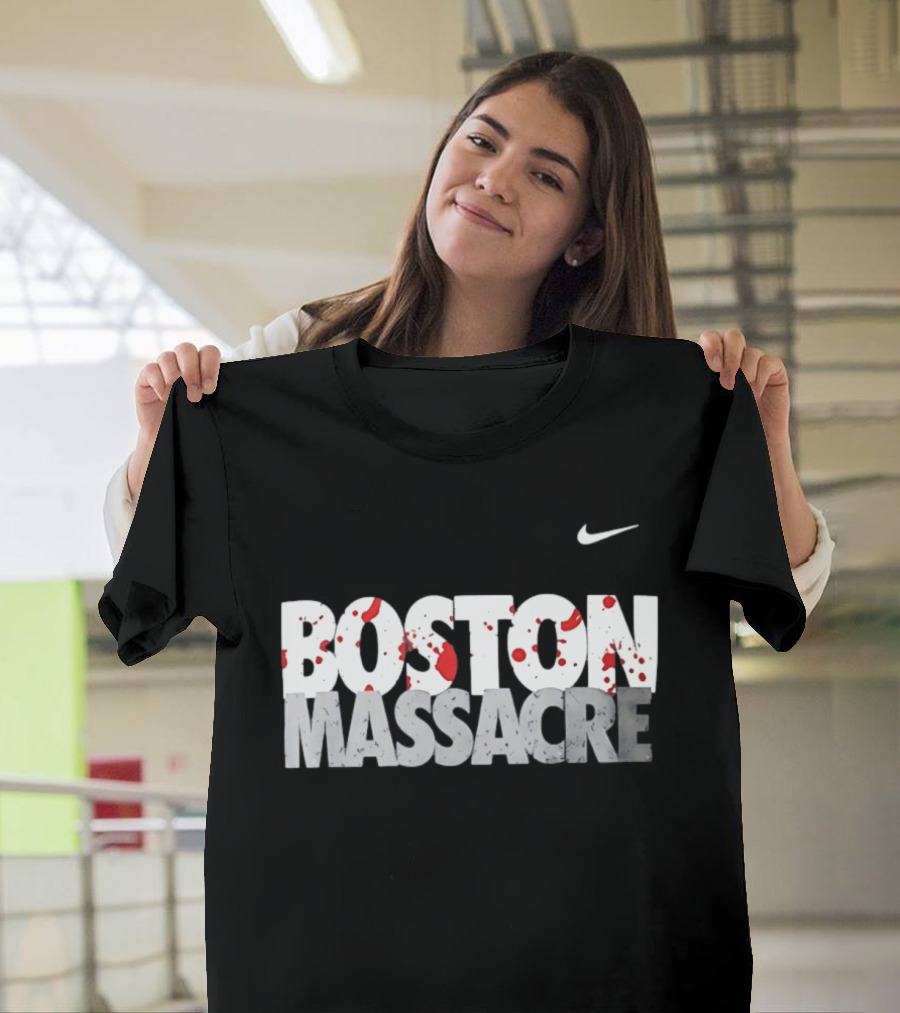 Boston Massacre Nike Blood Splatter T-Shirt