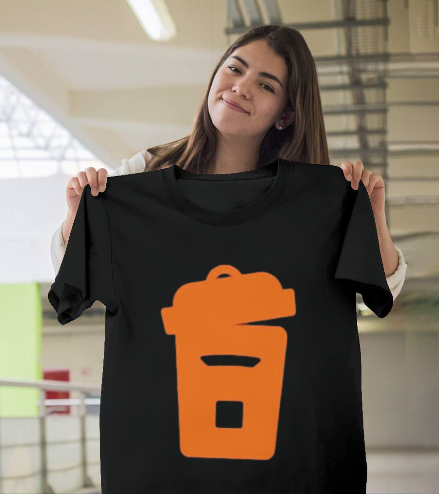 Orange Trash Can Garbage Bin Waste Basket T-Shirt