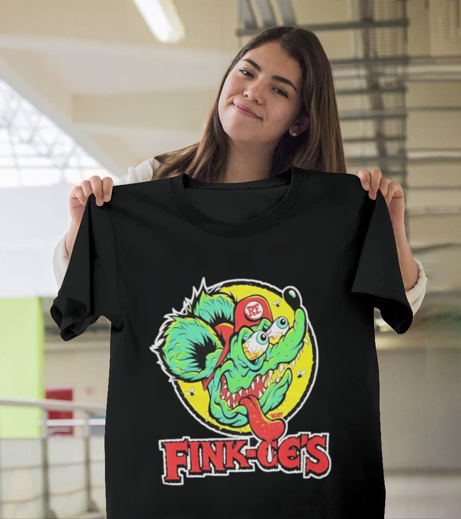 Fink Oe's Rat Fink RE Beast Ed Roth Hot Rod T-Shirt